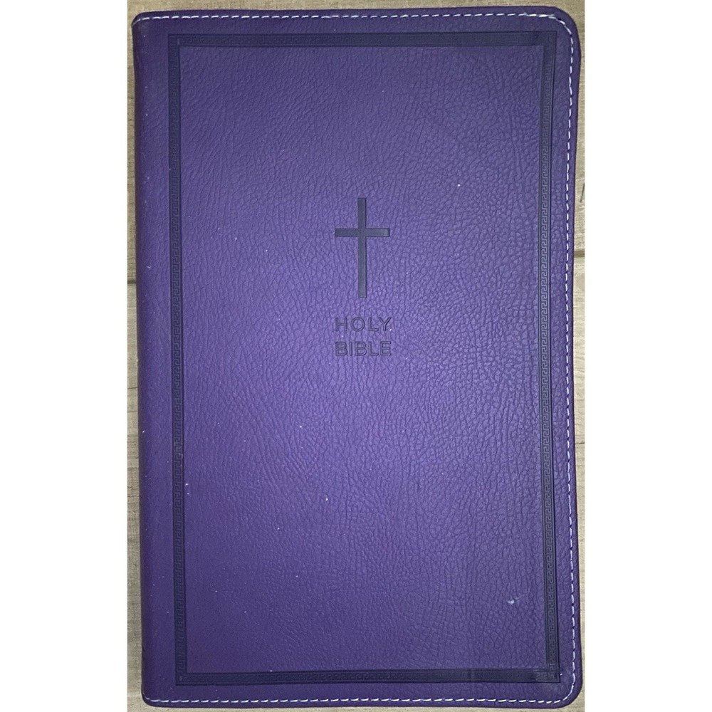 Holy Bible New King James Version Purple Leather Thomas‎ Nelson Publishers
